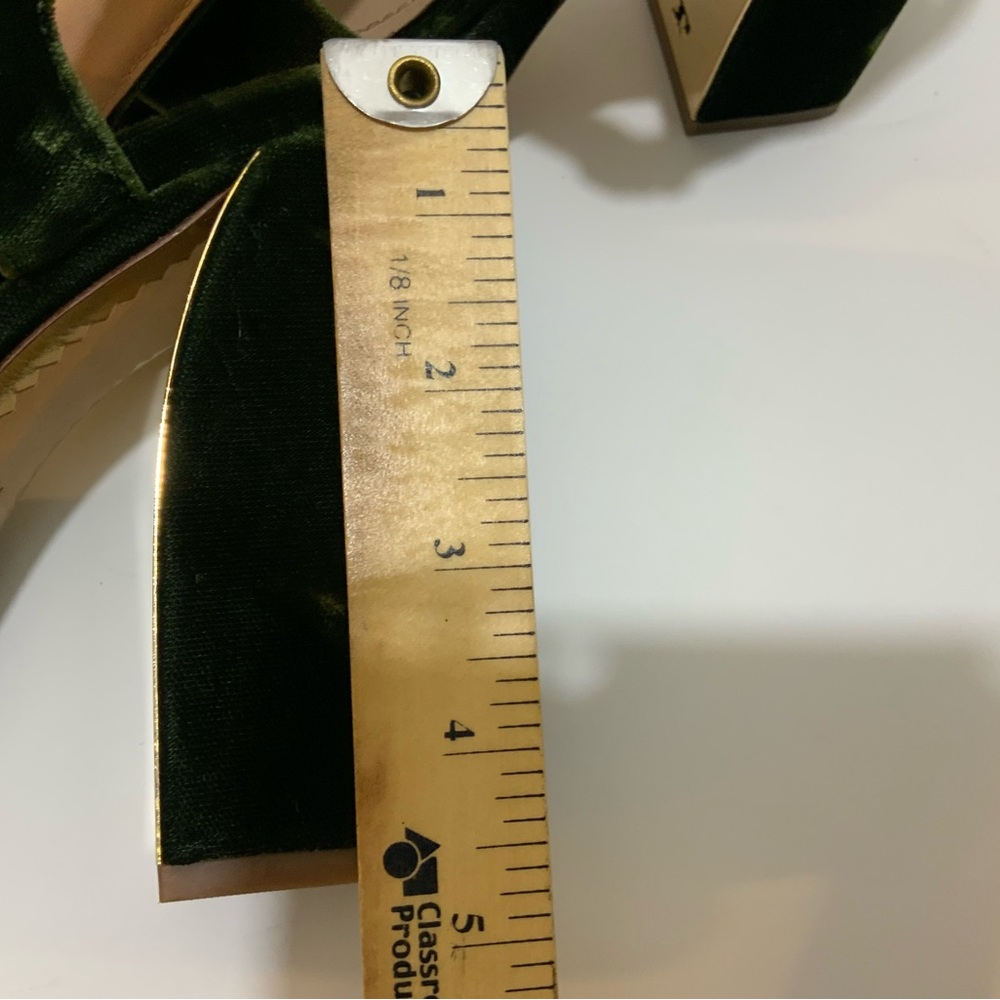 Tory Burch Loretta Velvet Platform Sandals 7 M - Picture 10 of 14